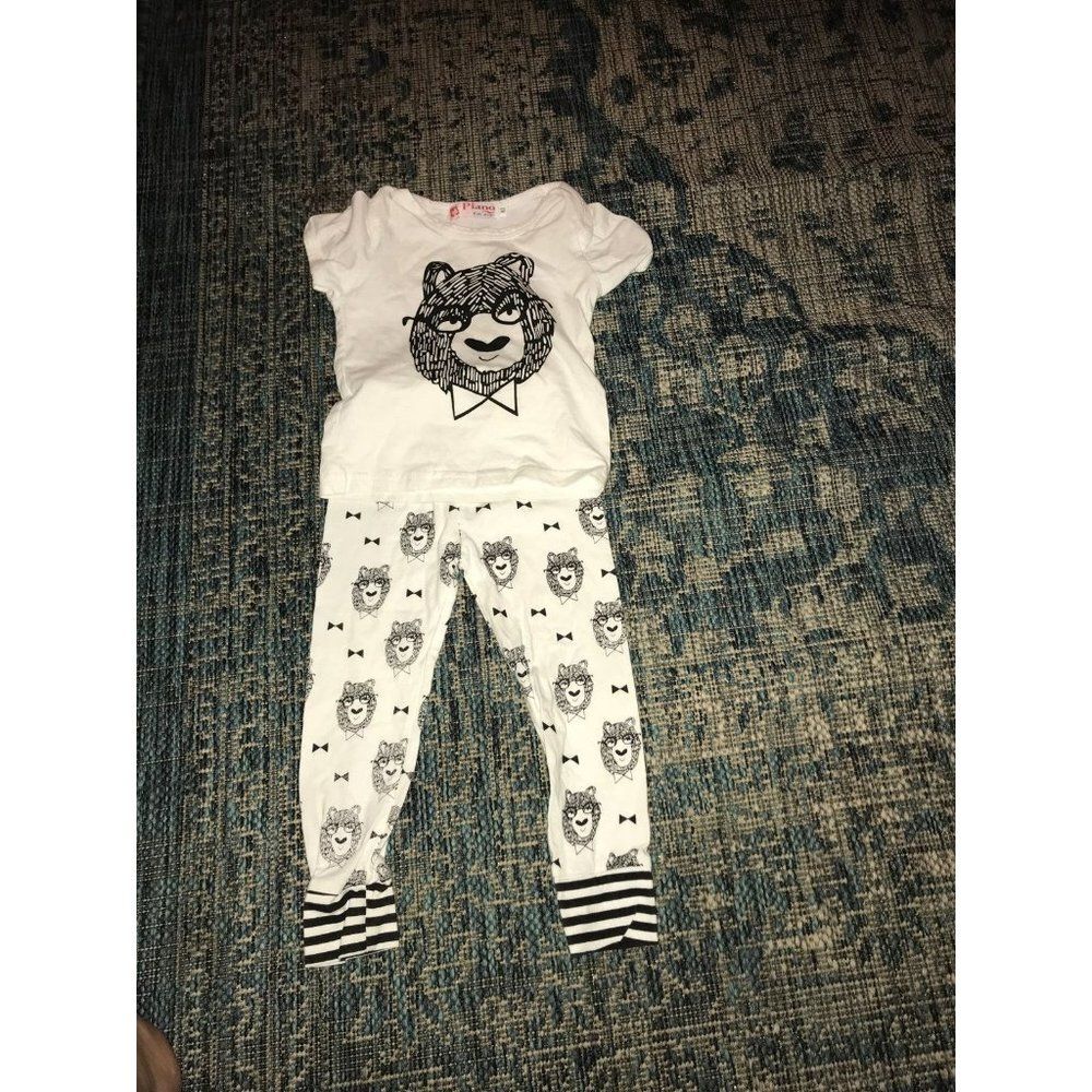 Small Shop White Bear Outfit 9-12m - Picture 2 of 5